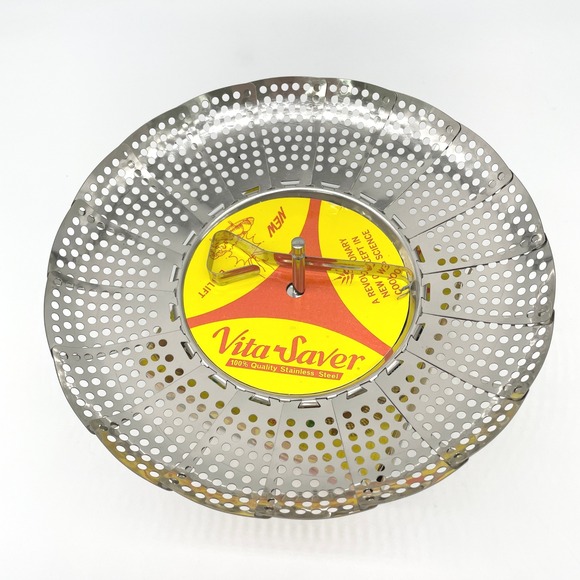 VitaSaver Vintage Kitchen‎ Gadget Stainless Steel Food Steamer Expandable Prop - Picture 11 of 13